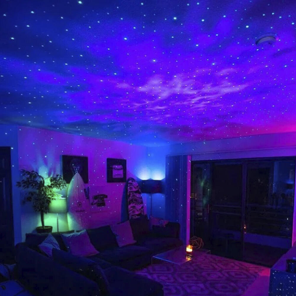 Proyector Estrellas Galaxia LED con Altavoz Bluetooth, Mando a Distancia, Temporizador y Luz Nocturna Infantil