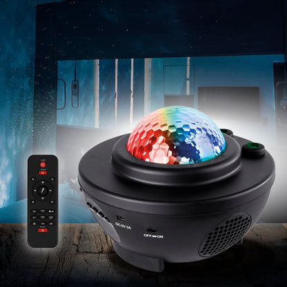 Proyector Estrellas Galaxia LED con Altavoz Bluetooth, Mando a Distancia, Temporizador y Luz Nocturna Infantil