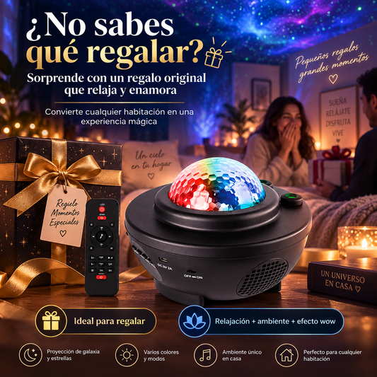 StarGalaxy 360 Proyector de galaxias con luz, música y altavoz Bluetooth.