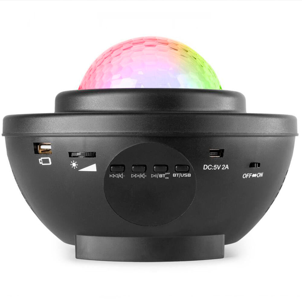 Proyector Estrellas Galaxia LED con Altavoz Bluetooth, Mando a Distancia, Temporizador y Luz Nocturna Infantil