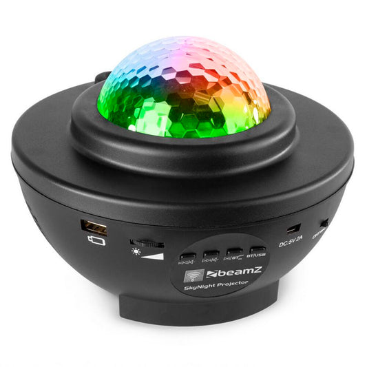 Proyector Estrellas Galaxia LED con Altavoz Bluetooth, Mando a Distancia, Temporizador y Luz Nocturna Infantil